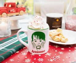 Home Alone Kevin Face Merry Christmas Ceramic Mug | Holds 14 Ounces