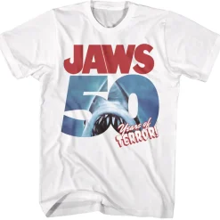 Jaws - 50 Years of Terror (White)
