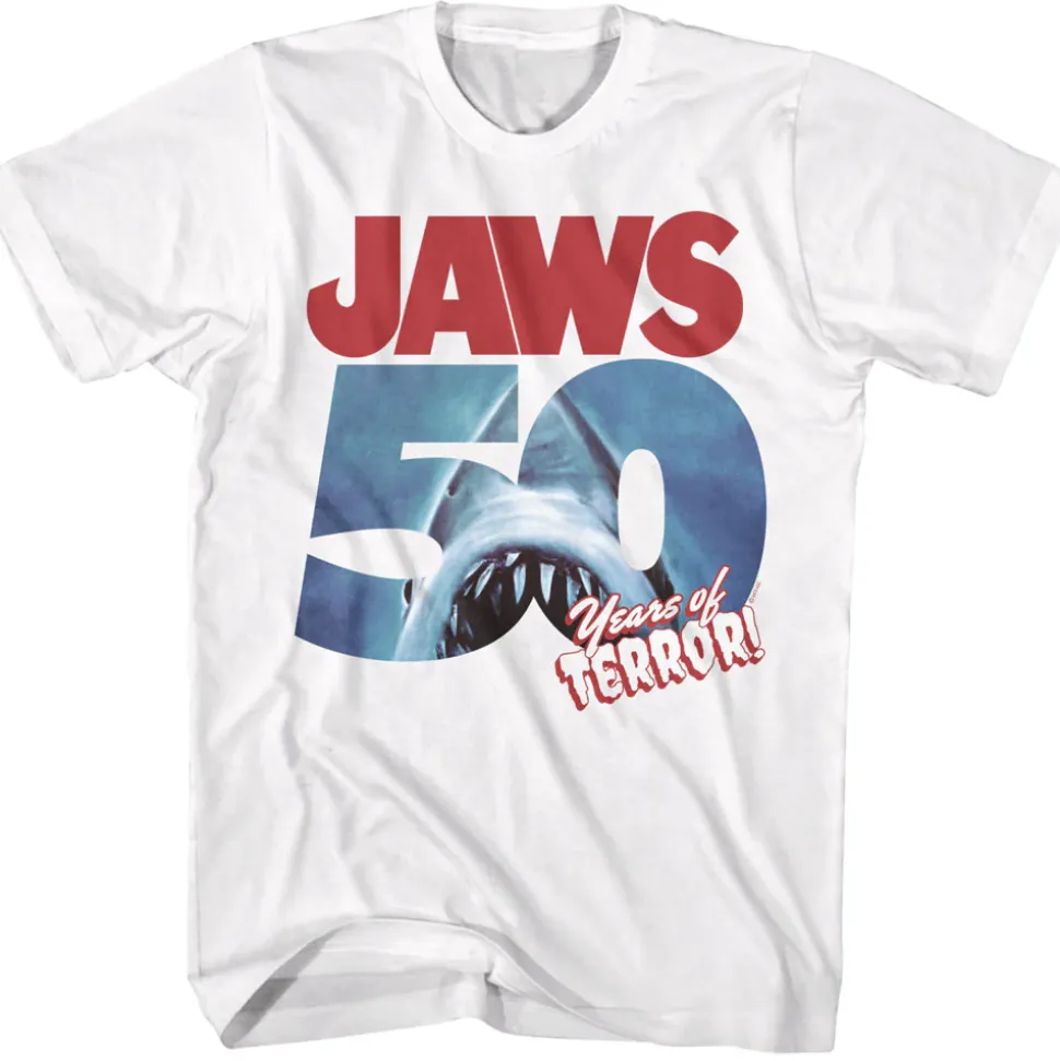Jaws - 50 Years of Terror (White)