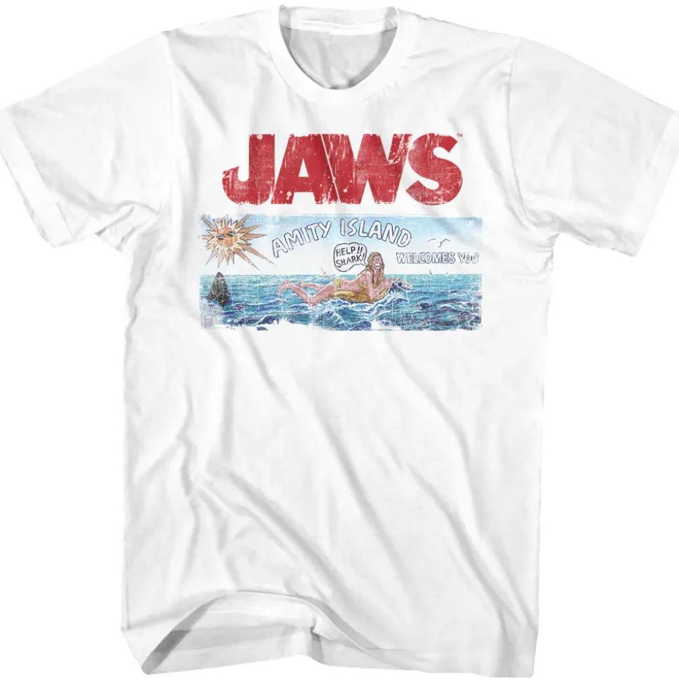 Jaws - Vandalized Amity Sign