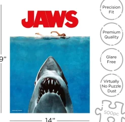 JAWS One Sheet 500 Piece Jigsaw Puzzle