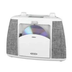 Jensen Portable Bluetooth CD Music System (White)