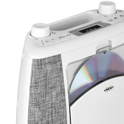 Jensen Portable Bluetooth CD Music System (White)