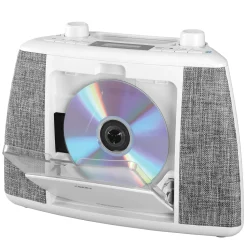 Jensen Portable Bluetooth CD Music System (White)