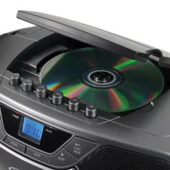 Jensen Portable Bluetooth Stereo MP3 Compact Disc Cassette Player/Recorder with AM/FM Radio