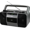 Jensen Portable Stereo CD Player Dual Cassette Deck Recorder with AM/FM Radio