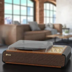 Jensen 3-Speed Stereo Turntable with Cassette Player/Recorder and AM/FM Stereo Radio