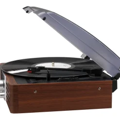 Jensen 3-Speed Stereo Turntable with Pitch Control and AM/FM Stereo Radio