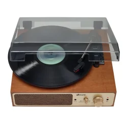 Jensen 3-Speed Stereo Turntable with Stereo Speakers and Dual Bluetooth Transmit/Receive