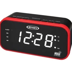 Jensen Stereo AM/FM Weather Band Clock Radio with Weather Alert