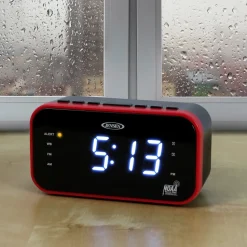 Jensen Stereo AM/FM Weather Band Clock Radio with Weather Alert