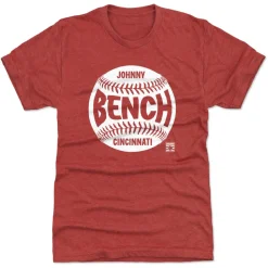 Johnny Bench Cincinnati Baseball WHT