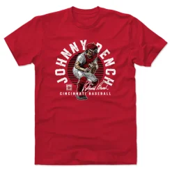 Johnny Bench Emblem K WHT