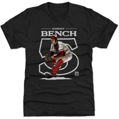 Johnny Bench Outline W WHT