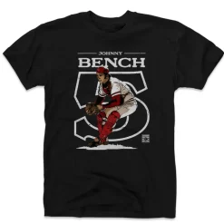 Johnny Bench Outline W WHT