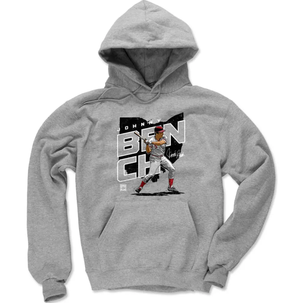 Johnny Bench Player Map K WHT