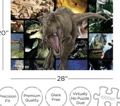 Jurassic Park Collage 1000 Piece Jigsaw Puzzle