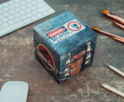 Jurassic Park Tin Storage Box Cube Organizer With Lid | 4 Inches