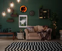 Jurassic Park T-Rex Logo LED Wall Light Sign | 12 Inches Tall