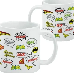 Justice League - Holiday Speech Bubbles Pattern Mug