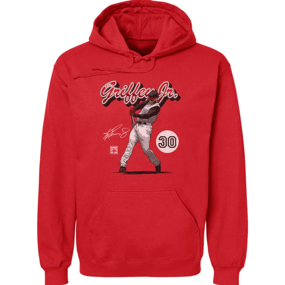 Ken Griffey Jr. Cincinnati Retro Script WHT