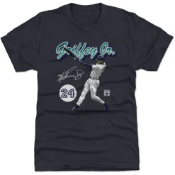 Ken Griffey Jr. Seattle Retro Script WHT