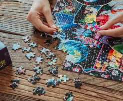 Killer Klowns From Outer Space Kollage B 1000-Piece Jigsaw Puzzle For Adults | 28 x 20 Inches