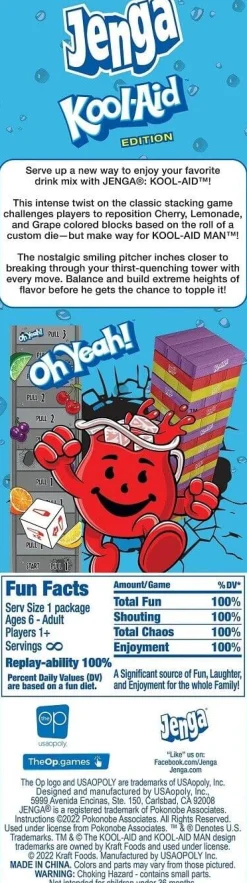Kool-Aid Jenga Stacking Game