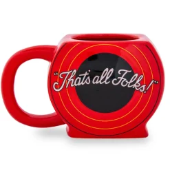 Looney Tunes "That's All Folks" Sculpted Ceramic Mug | Holds 20 Ounces