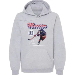 Mark Messier New York R Retro Script WHT