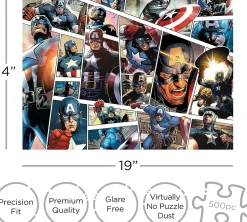 Marvel Captain America Panels 500 Piece Jigsaw Puzzle