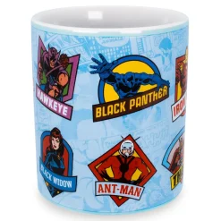 Marvel Comics Character Badges Ceramic Mug | Holds 14 Ounces