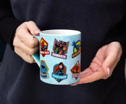 Marvel Comics Character Badges Ceramic Mug | Holds 14 Ounces