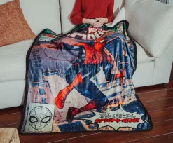 Marvel Comics Friendly Neighborhood Spider-Man Throw Blanket | 45 x 60 Inches