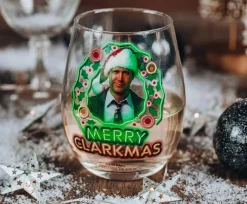 National Lampoon's Christmas Vacation Merry Clarkmas Stemless Glass | 20 Ounces