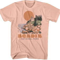 National Parks - Acadia Lighthouse (Peach)