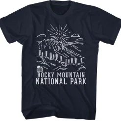 National Parks - Rocky Mountain Line Art