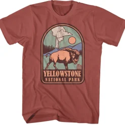 National Parks - Yellowstone Badge (Red)