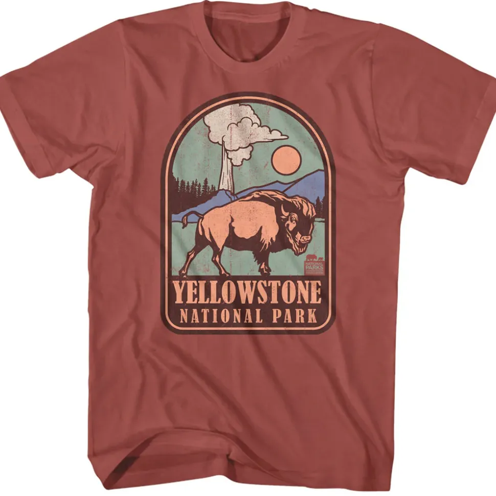 National Parks - Yellowstone Badge (Red)