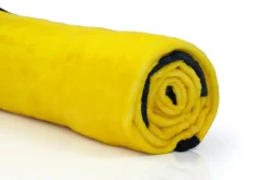 Pac-Man Video Game Character Large Round Fleece Throw Blanket | 60-Inch Diameter