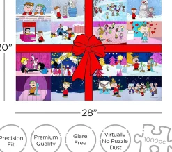 Peanuts Charlie Brown Christmas Present 1000 Piece Jigsaw Puzzle
