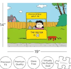 Peanuts Lucy Doctor Is In 500 Piece Jigsaw Puzzle
