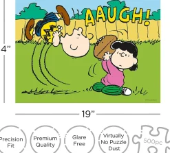 Peanuts Lucy Football 500 Piece Jigsaw Puzzle
