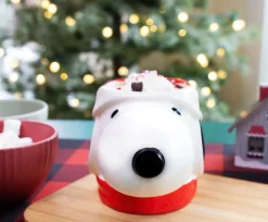 Peanuts Snoopy Christmas 3D Sculpted Ceramic Mug | Holds 20 Ounces