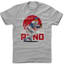 Ryne Sandberg Chicago Skyline WHT