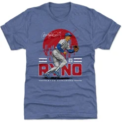 Ryne Sandberg Chicago Skyline WHT