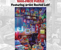 90s Game Room Pop Culture 1000 Piece Jigsaw Puzzle By Rachid Lotf