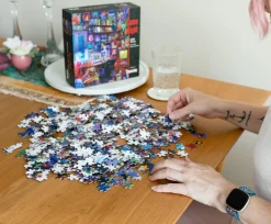 90s Game Room Pop Culture 1000 Piece Jigsaw Puzzle By Rachid Lotf