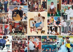 Saturday Evening Post Rockwell Collage 1000 Piece Jigsaw Puzzle