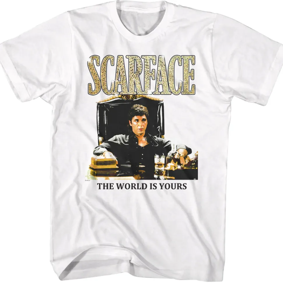 Scarface - Gold Font (White)